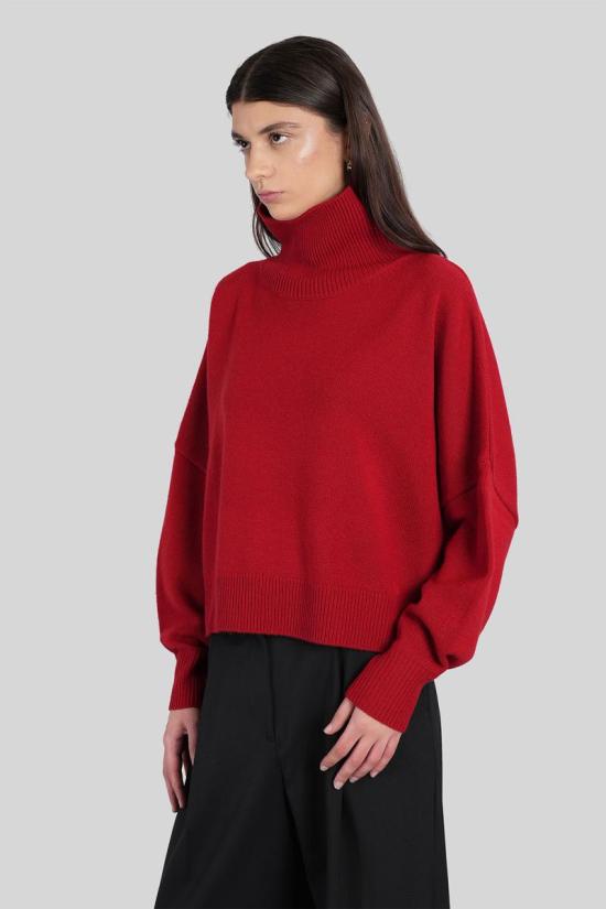 25FW 루루 스튜디오 스웨터 428670 LUKE RED - LOULOU STUDIO