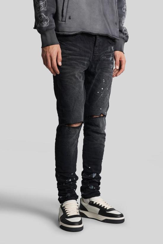 25FW 퍼플 브랜드 데님 팬츠 430376 P001 BRKS122 Black - PURPLE BRAND