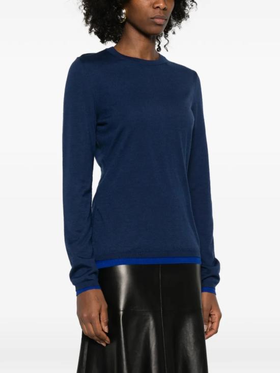 26SS 가브리엘라허스트 긴팔 티셔츠 3269011A003ECO Blue - GABRIELA HEARST