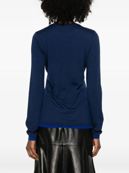 26SS 가브리엘라허스트 긴팔 티셔츠 3269011A003ECO Blue - GABRIELA HEARST