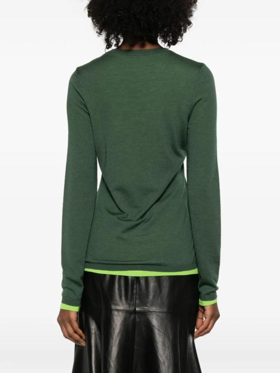 26SS 가브리엘라허스트 긴팔 티셔츠 3269011A003EFL Green - GABRIELA HEARST