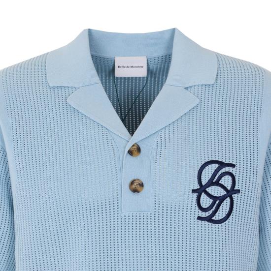 26SS 드롤드무슈 긴팔 셔츠 PO171CO207LBE BLUE - DROLE DE MONSIEUR