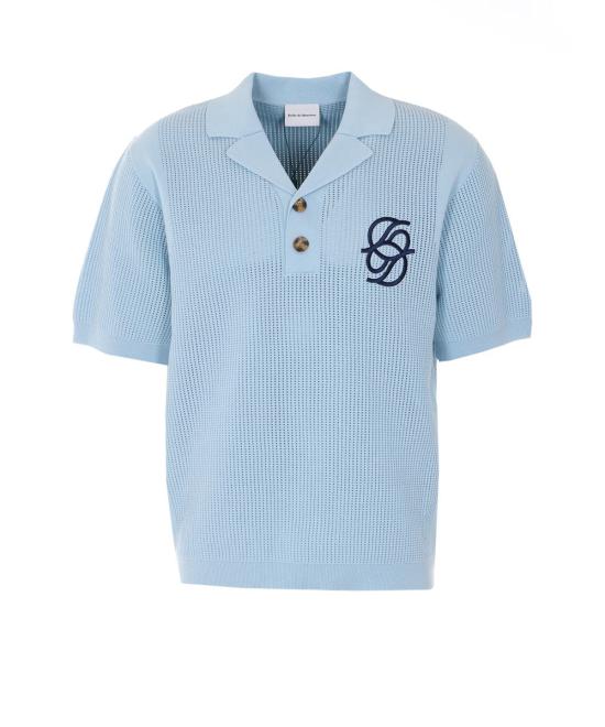 26SS 드롤드무슈 긴팔 셔츠 PO171CO207LBE BLUE