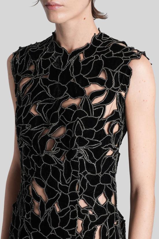 25FW 코스타렐로스 롱 원피스 432428 FW2556 Black - COSTARELLOS