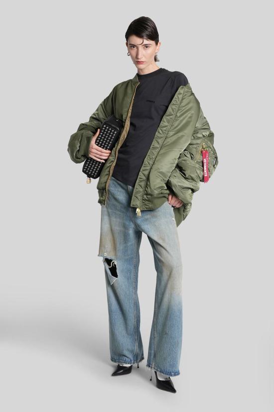 25FW 베트멍 봄버 자켓 430910 UH76BO450GO1307 GREEN - VETEMENTS