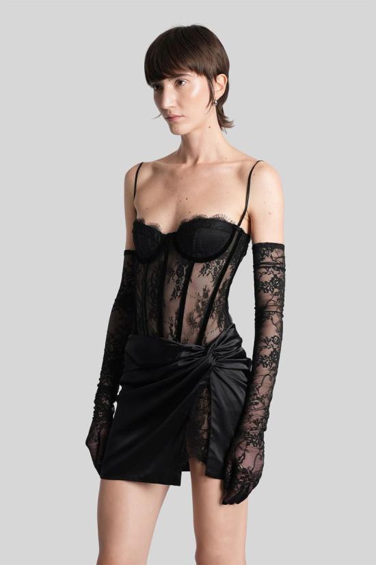 25FW 레트로페테 바디수트 티셔츠 432613 FW24 10119 Black - RETROFETE