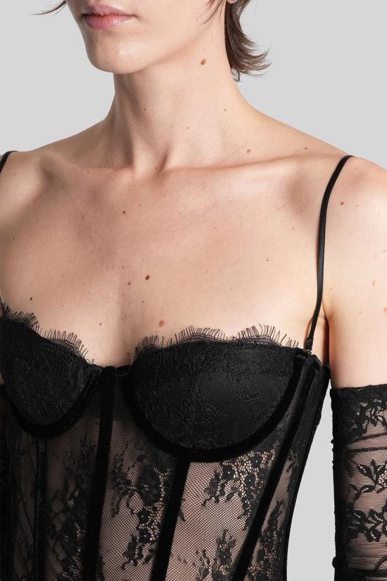 25FW 레트로페테 바디수트 티셔츠 432613 FW24 10119 Black - RETROFETE