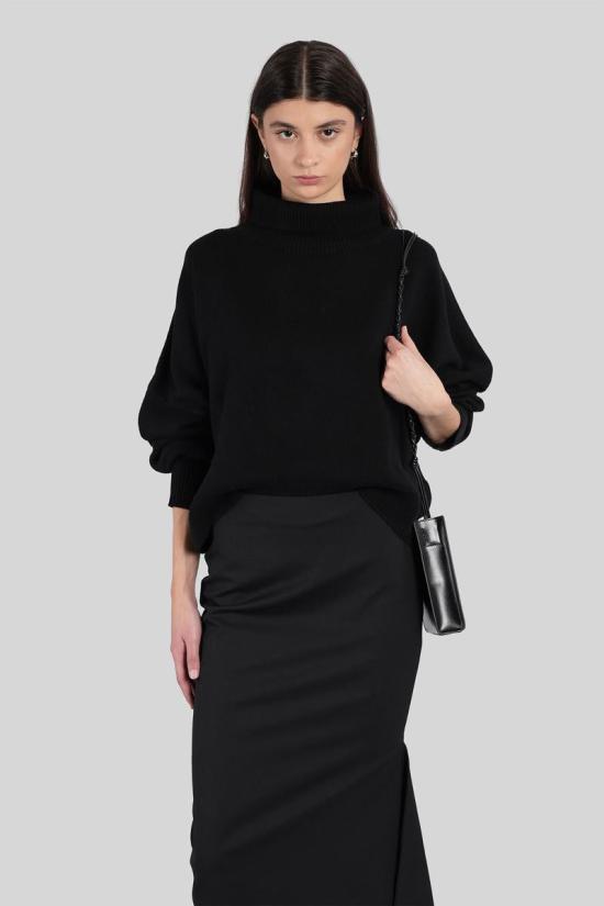 25FW 루루 스튜디오 스웨터 428669 LUKE Black - LOULOU STUDIO