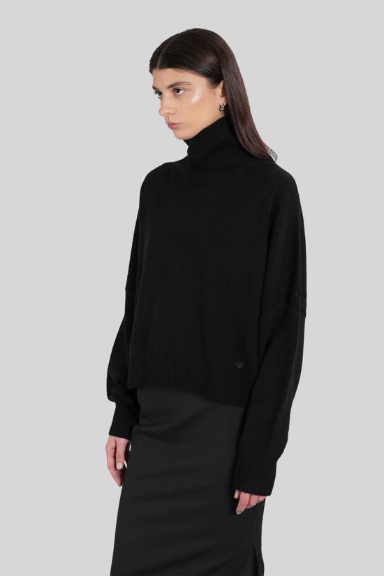 25FW 루루 스튜디오 터틀넥 428669 LUKE Black - LOULOU STUDIO