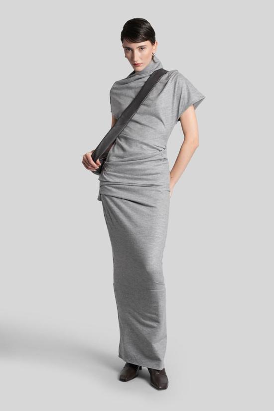 25FW 엔타이어 스튜디오 롱 스커트 429876 ESW W25 7022 GREY - ENTIRE STUDIOS