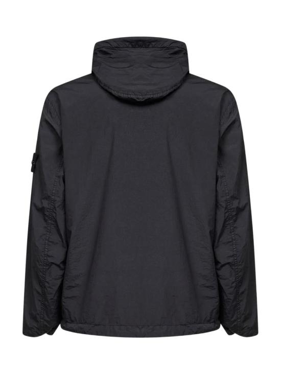 26SS 스톤 아일랜드 크링클 랩스 NY 윈드 레지스턴스 안티 드롭 후드 자켓 L1S154100001S0A23V0029 Black - STONE ISLAND