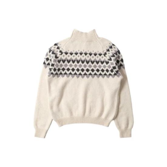  마가렛호웰 터틀넥 WOKN0563A25KYY ECY ECRU GREY DOM - MARGARET HOWELL
