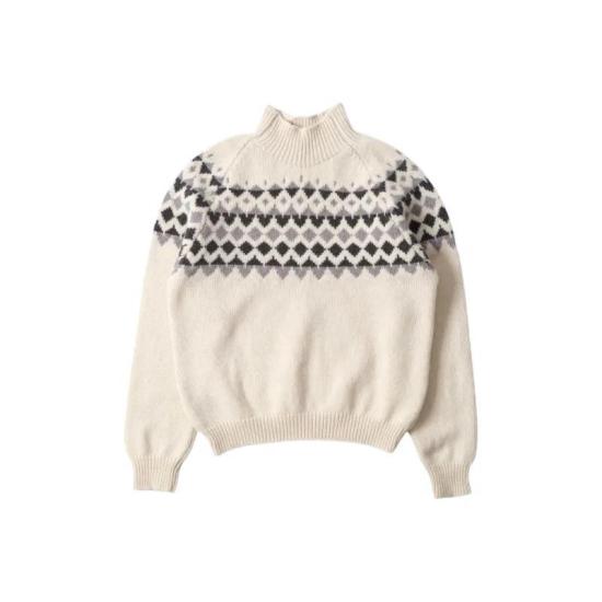  마가렛호웰 터틀넥 WOKN0563A25KYY ECY ECRU GREY DOM