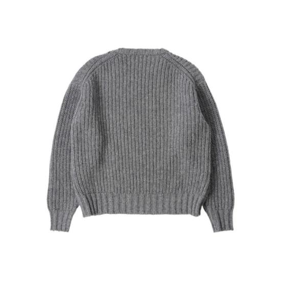  마가렛호웰 크롭 피셔맨 크루넥 니트 WHKN0518A25MHS SOY STONE GREY DOM - MARGARET HOWELL