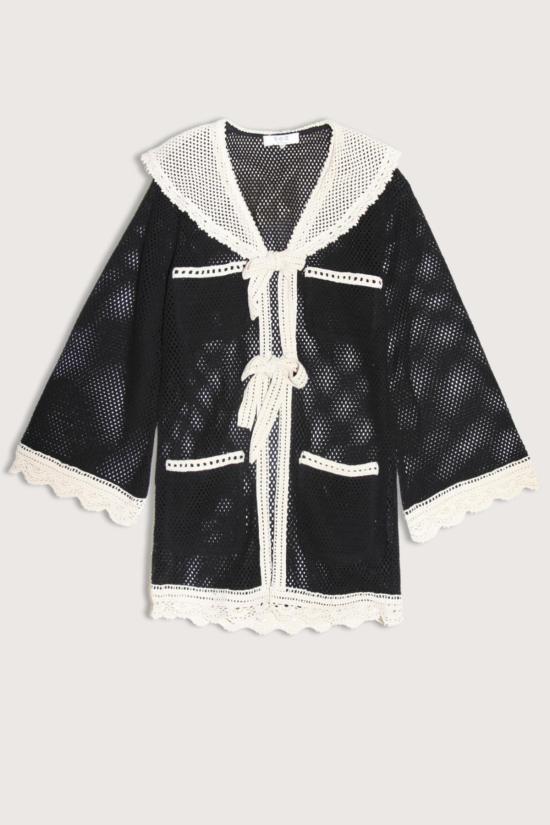  씨뉴욕 비치용품 Sea Ny Kendall 크로셰 커버업 탑 블랙