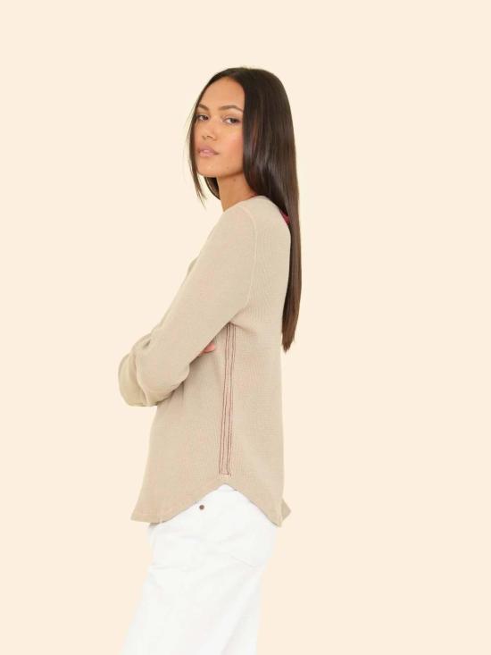  시레나 긴팔 티셔츠 테오 탑 페블 스톤 - XIRENA