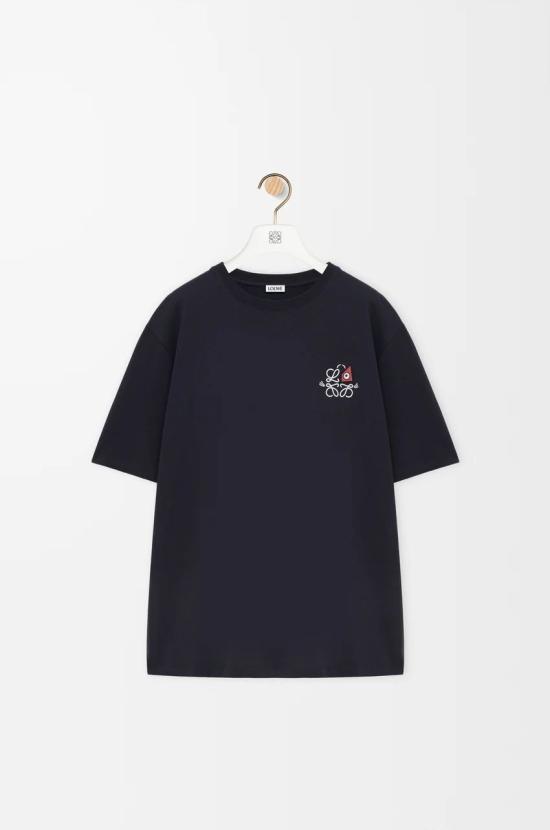 26SS 로에베 반팔 티셔츠 H526Y22XD35110 NAVY BLUE DOM