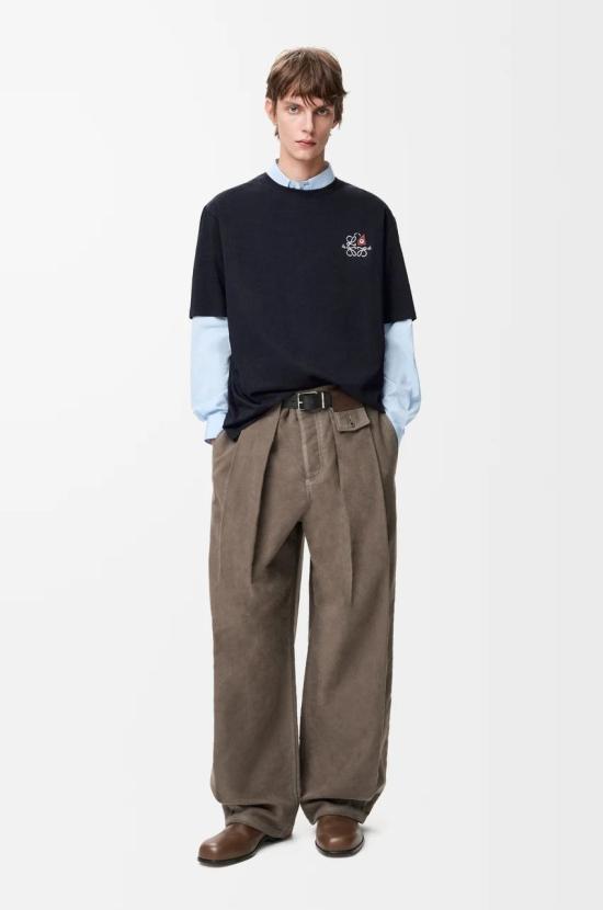 26SS 로에베 반팔 티셔츠 H526Y22XD35110 NAVY BLUE DOM - LOEWE