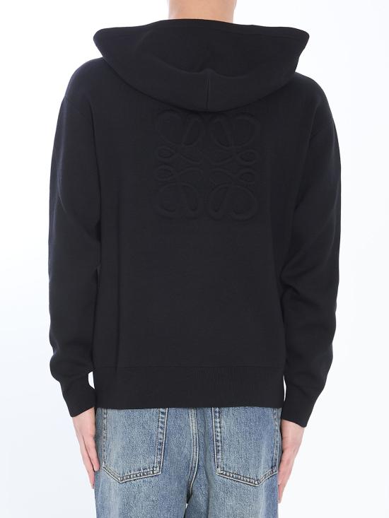 25FW 로에베 후드 티셔츠 H526Y16K841100 BLACK DOM - LOEWE