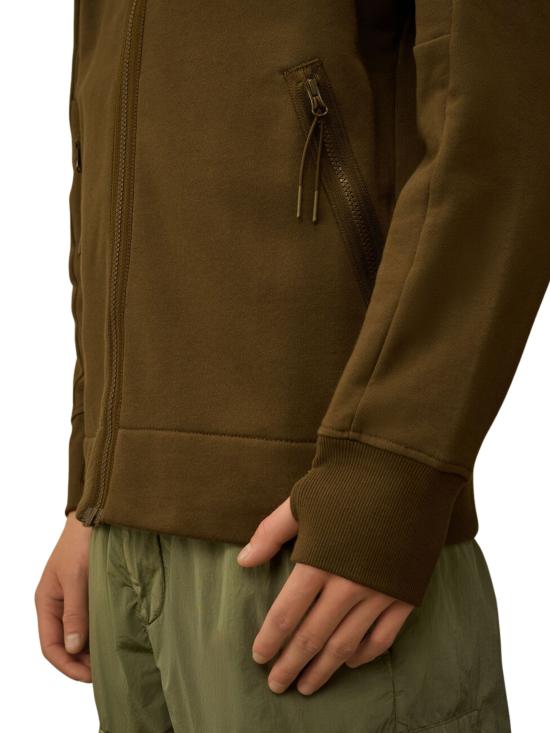 25FW 씨피 컴퍼니 후드 티셔츠 RCCMSS715A005086W683 IVY GREEN DOM - C.P. COMPANY