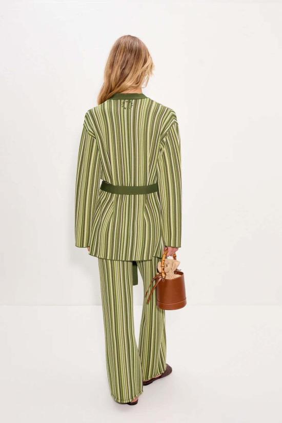  사이먼밀러 스트레이트 팬츠 사이먼 밀러 재버 니트 팬츠, 풍경 멀티 스트라이프 - SIMONMILLER