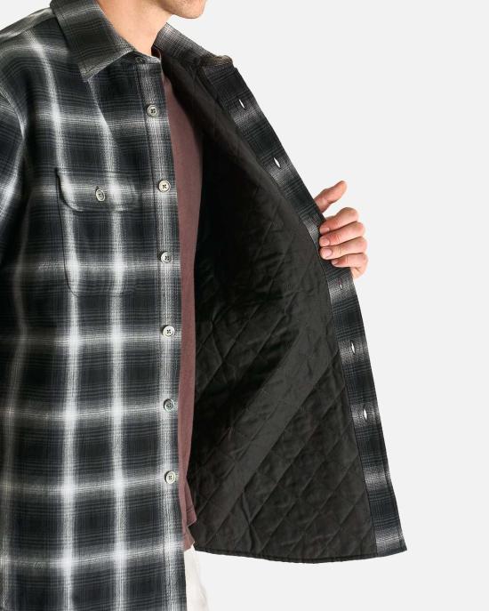  아워레가시 탑 아워 레거시 모스 셔츠 인 섀도우 트라이얼 체크 셔츠 - OUR LEGACY