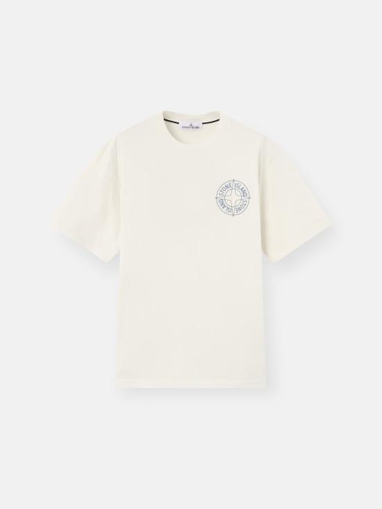 26SS 스톤 아일랜드 반팔 티셔츠 2100001S0284V0093 White