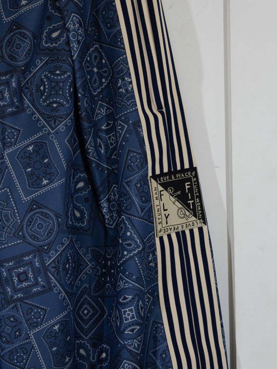  캐피탈 트레이닝/조거 팬츠 카피탈 스무스 쿠키 반다나 배기 트랙  블루 - KAPITAL