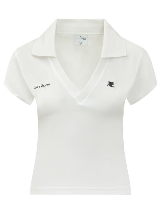 26SS 쿠레쥬 폴로 티셔츠 126JPO057JS0195 B166 HERITAGE WHITE