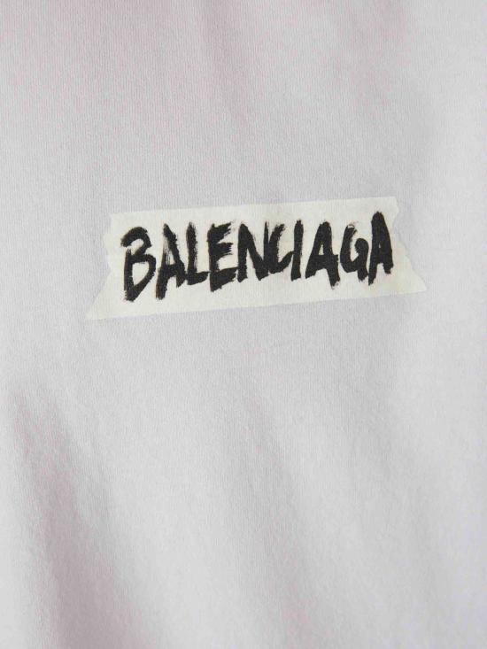 26SS 발렌시아가 반팔 티셔츠 764235TTVL6 9012 DIRTY WHITE - BALENCIAGA