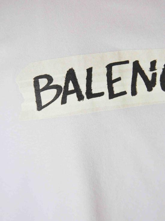 26SS 발렌시아가 반팔 티셔츠 764235TTVL6 9012 DIRTY WHITE - BALENCIAGA