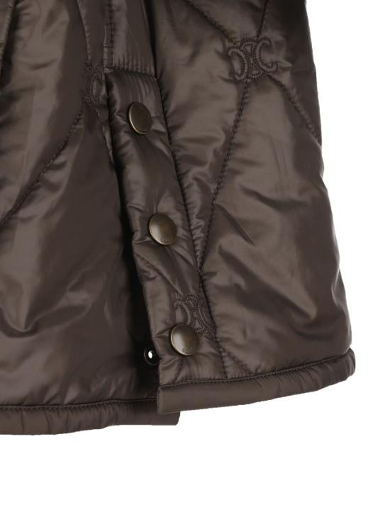 26SS 셀린느 라이트 나일론 퀼트 재킷 RV12F 147402ZK Kaki - CELINE