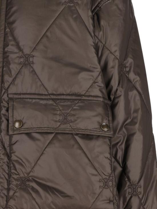 26SS 셀린느 라이트 나일론 퀼트 재킷 RV12F 147402ZK Kaki - CELINE