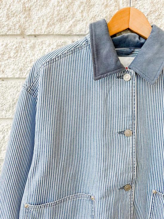  시레나 데님 자켓 볼드윈 재킷 블루 레일로드 - XIRENA