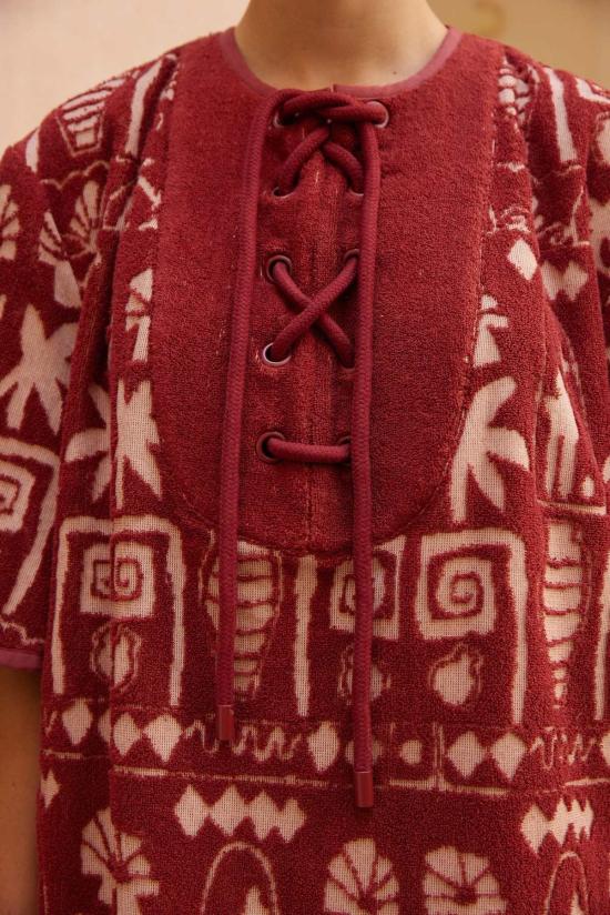  알레메 숏 원피스 Alemais Maya 미니 커버업 드레스 - ALEMAIS