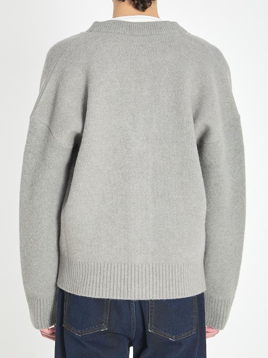 25FW 아미 가디건 UKC365 GREY - AMI