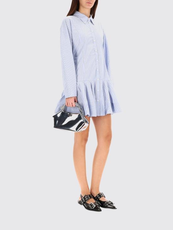 25FW 가니 롱 원피스 W1101 01M Violet - GANNI