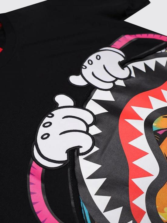 25FW [키즈] 스프레이그라운드 티셔츠 SPY1238BLK MULTICOLOR Black - SPRAYGROUND