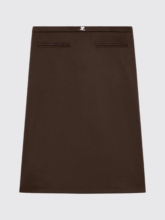 25FW 쿠레쥬 미디 스커트 325JJU296JS0250 1983 Burnt - COURREGES