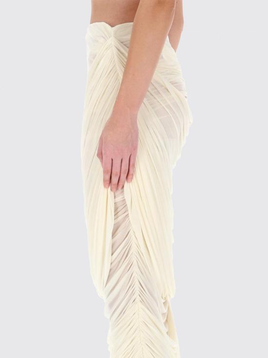 25FW 마그다뷰트림 롱 스커트 234925 BEIGE Ivory - MAGDA BUTRYM