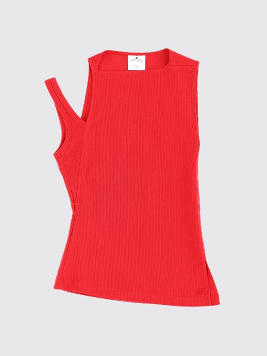 25FW 쿠레쥬 민소매 티셔츠 425JDE146JS0194 4015 Red - COURREGES