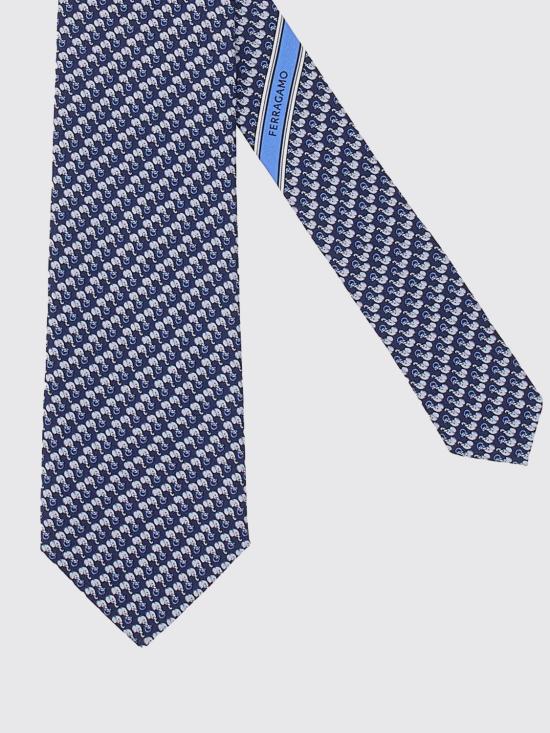25FW 살바토레 페라가모 넥타이 784557 351281 004 Grey - SALVATORE FERRAGAMO
