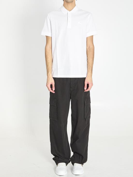 26SS 버버리 코튼 폴로 티셔츠 8099166 WHITE - BURBERRY