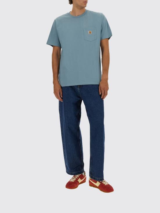 25FW 칼하트 WIP 반팔 티셔츠 I030434 33EXX Gnawed Blue - CARHARTT WIP