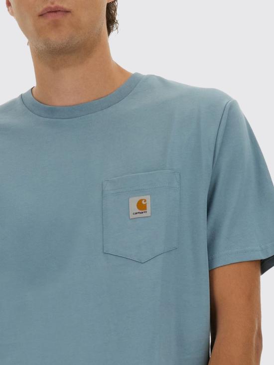 25FW 칼하트 WIP 반팔 티셔츠 I030434 33EXX Gnawed Blue - CARHARTT WIP