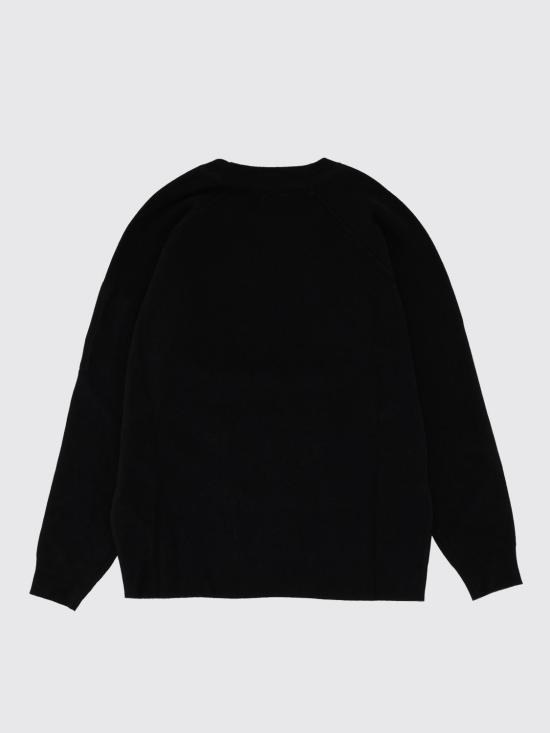 25FW 씨피 컴퍼니 램스울 크루넥 스웨터 19CMKN040A110149A 999 Black 1 - C.P. COMPANY