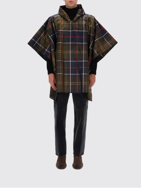 25FW 바버 타탄 샤워프루프 판초 UAC0214 TN11 Multicolor