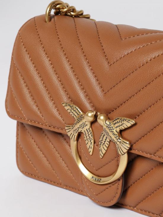 26SS 핑코 토트백 100074A0GK L17Q Brown - PINKO