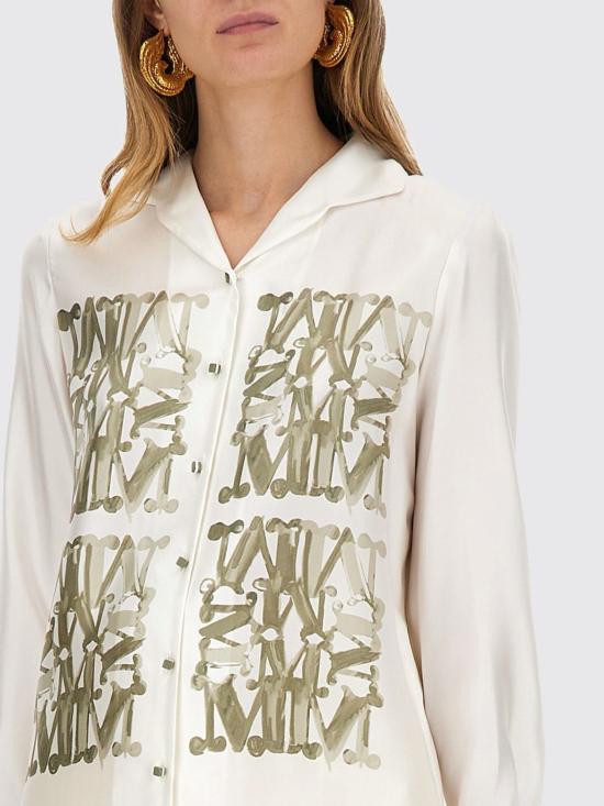 25FW 막스마라 셔츠 2521116061600 003 Green - MAX MARA