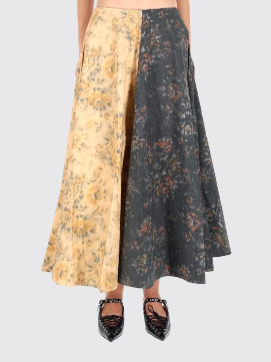 25FW 가니 롱 스커트 W1092 999 Black